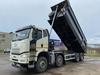 Самосвал FAW J6 CA3310 8х4 в кузове AMKAR EURO5