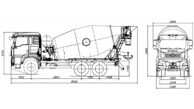 АБС SITRAK C7H 6×4 объем 10 куб.м