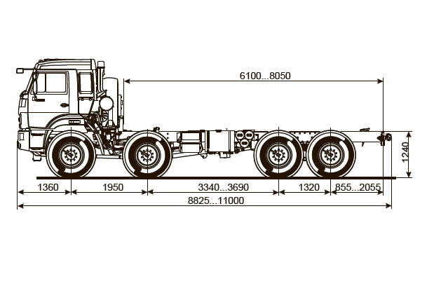 КАМАЗ шасси 63501-52