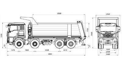 Самосвал SITRAK C7H 8×4 26 куб.м i=4,2