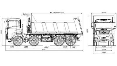 Самосвал SITRAK C7H 8×4 V=22 куб.м КДМ