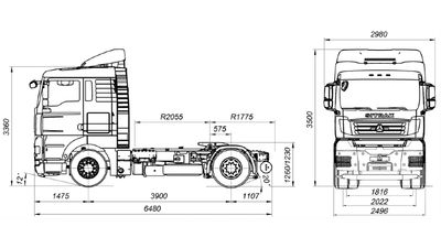 Тягач SITRAK C7H 4х2 ZZ4186V391HE